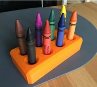 STL file Crayon Organizer - 80 pcs. 🖍️・3D printable model to