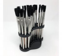 Hexagon Paintbrush Holder by scyyie, Download free STL model