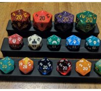 Positive Polyhedral Dice Mold Remix by brooke, Download free STL model