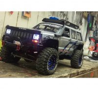 3D printed Light Buckets for Pro-line Jeep Comanche and Cherokee