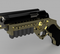 Batman Grapple Gun, 3D CAD Model Library