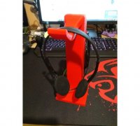 Support casque pour bureau verre (8mm) (headphone stand) by Youpak, Download free STL model