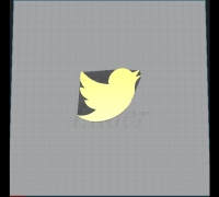 𝕏 Bird (X x Twitter) by Psych0h3ad, Download free STL model