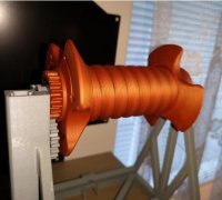 3D Printable Rewind Spool Holder Remix Hanging Mount by Tim