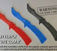 butterfly knife" 3D to Print - yeggi