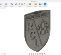 Racing Club de Lens (RC Lens) coaster or plaque by DaddyWazzy_TheCreator, Download free STL model