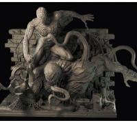 STL file Fan Art Spiderman Vs Venom - Statue 🎨・3D printer design to  download・Cults