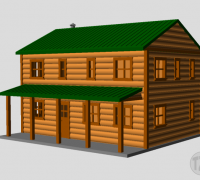 N Scale Log Cabins  3D printed 