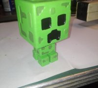 STL file Walking Minecraft Creeper 🚶・Model to download and 3D print・Cults
