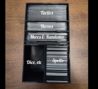 Air Land and Sea Card Game Organizer Insert free 3D model 3D printable