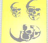 STL file stencil template skulls tombs airbrushing 🎨・3D printer model to  download・Cults