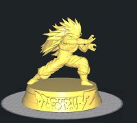 3D file Goku Super Saiyan 3 DBZ - STL ready for 3D printing 🎨・3D