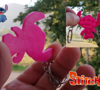 Archivo STL Llavero Stitch Rosa (Angel) 👼・Diseño imprimible en 3D para  descargar・Cults