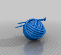 Ball of Yarn Blue ~ 3D Model ~ Download #90938452