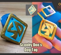 scooby doo dog tag by 3D Models to Print - yeggi