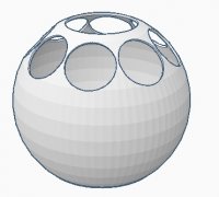 STL file Beast ball Vase / Lowpoly Beast ball vase 🏺・3D printer model to  download・Cults