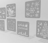 STL file Christmas stencils 🎄・3D printer model to download・Cults