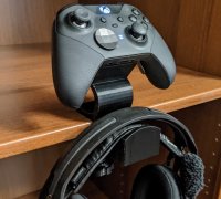 STL file Xbox Elite controller and charger underdesk mount 🎮・3D print  object to download・Cults