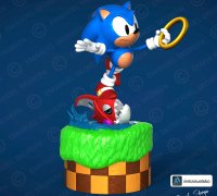 3D file Classic Sonic 🦸・Template to download and 3D print・Cults