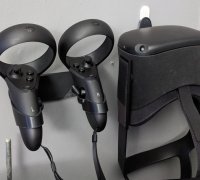 3D Printed wall mounts for Oculus Rift CV1/S and Quest. (link in comments)  : r/oculus