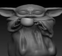 3MF file Baby Yoda tumbler for desk accessories 👶・3D printing template to  download・Cults