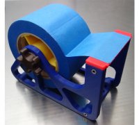 Din Rail mounted Tape dispenser - updated by NotLikeALeafOnTheWind, Download free STL model
