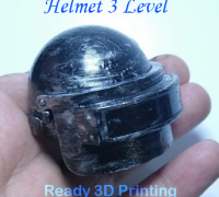 PUBG Level 3 helmet by WF3D, Download free STL model
