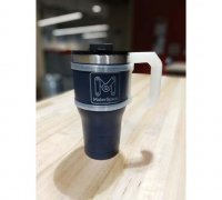 STL file 32Oz Tumbler Handle With Name 🚰・Template to download and 3D  print・Cults