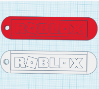 Roblox logo keychain by TUTOLUQUI