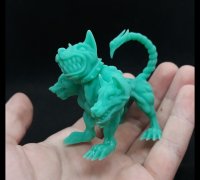 Free STL file Stand for Articulated Cerberus Dog Mythical Creature・Template  to download and 3D print・Cults