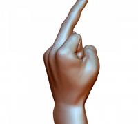 STL file FUCK YOU HAND SHAPED LETTERS STICKER 🤬・3D printable model to  download・Cults