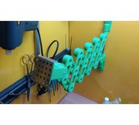 3D Printable Scissor Paint Rack - Apple Barrel by fhuable