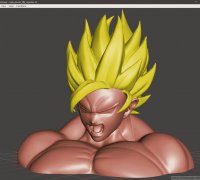 Free 3D file Goku Super Sayajin・3D print design to download・Cults