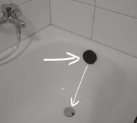 Jetted Bath Tub Plug for American Standard Whirlpool tub nozzles & strainer  by NonDisjunction, Download free STL model