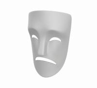 SCP 035 Mask, Happy & Sad by NovaDorium