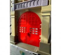 Real Ghostbusters Kenner Firehouse Replacement doors 3d printed 