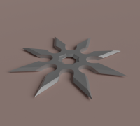 STL file Shuriken 4 Blades, Ninja Star Replica 🥷・3D printable model to  download・Cults