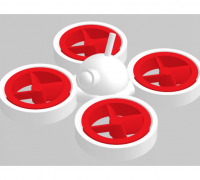 3D Printed key ring fpv drone / porte clef drone by C.R FPV