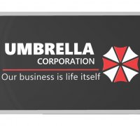 Umbrella corporation plaque by Hyzmyzen, Download free STL model