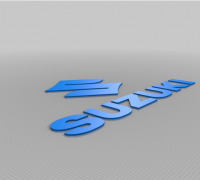 Suzuki Logo 3D Model in Parts of auto 3DExport