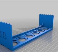 STL file wall bracket for 12 ml paint bottles 🎨・3D printing