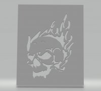 airbrush stencil skull 3D Models to Print - yeggi