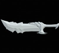 3D file Blades of Chaos God of War 🗡️・3D print object to download・Cults