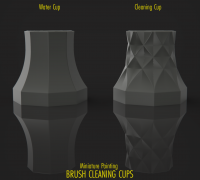 Free STL file Paint Brush Cup - Hexagonal Design 🎨・Template to download  and 3D print・Cults
