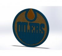 HOUSTON OILERS 3D Metal Sign Layered Powder Coated 