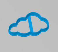 Cloud with Rain Cookie Cutter – The Cookie Cutter Club