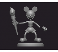 Fanart Fantasia Mickey Mouse The Sorcerer Rock and Spout - 3D Print Model  by sculptor101