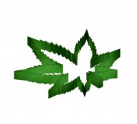  Marijuana Cannabis Shaped (Pot Leaf), Cookie Cutter