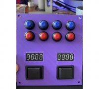 Modular Open Sim Racing Button Box by Mirko, Download free STL model