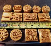 STL file Traditional Native American Symbols Stamps for Clay or Play-Doh  🔣・3D printable model to download・Cults